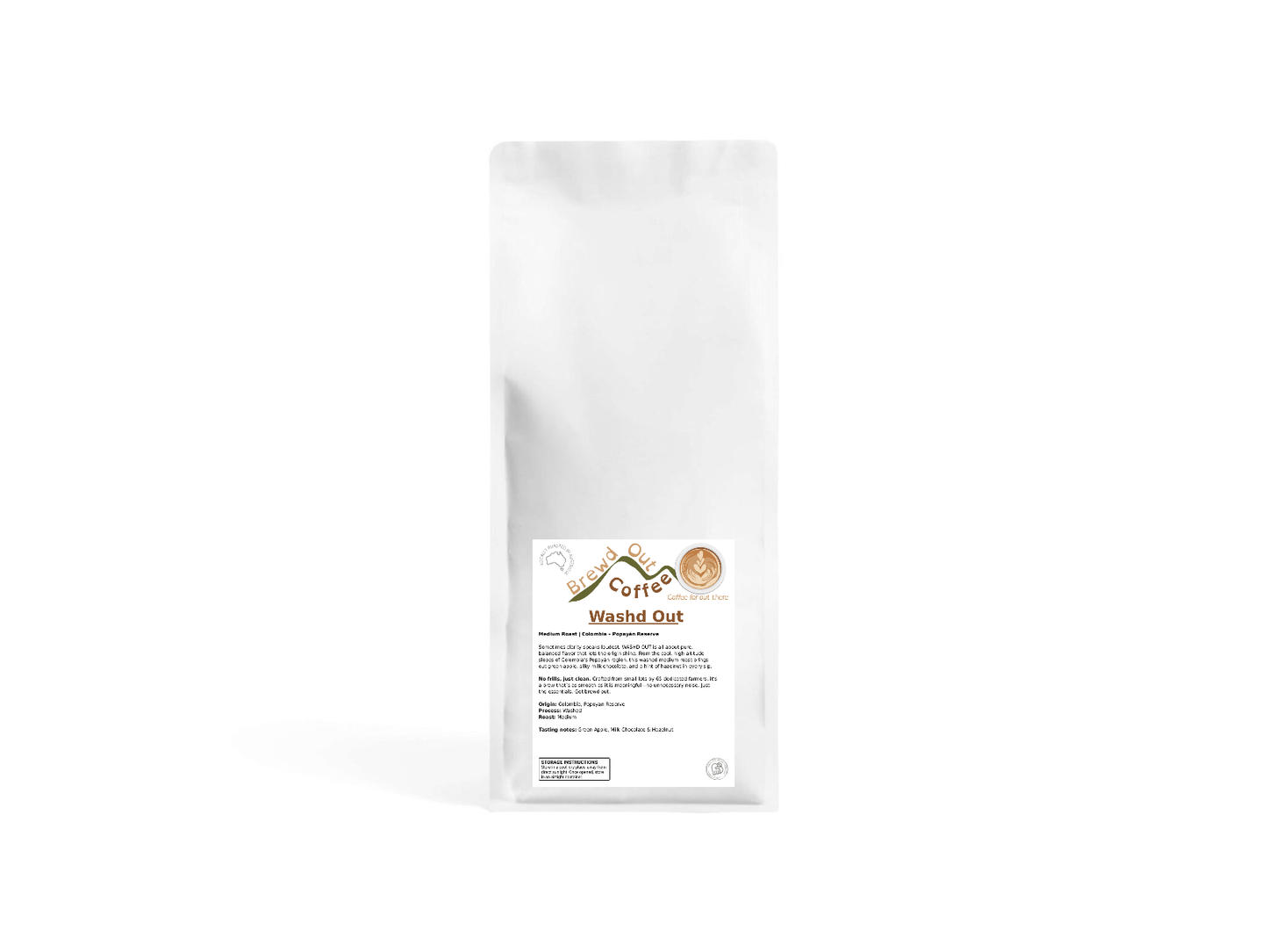 Washd Out. Our smoothest, single origin Popayán beans, for the true coffee connoisseur.