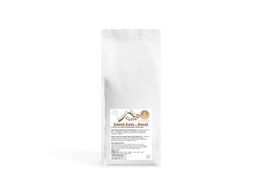 Sweet Ease - Decaf. The chemical free decaf for those who still want the full coffee experience without the side effects.